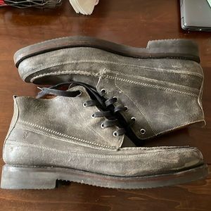 Frye Men Field Lace Up Shoes (13) Dark Gray 3480567-DGR